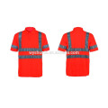 2015 la última camisa de la camisa de la seguridad del diseño con la cinta reflectante de la alta visibilidad se ajustan al certificado EN ISO 20471